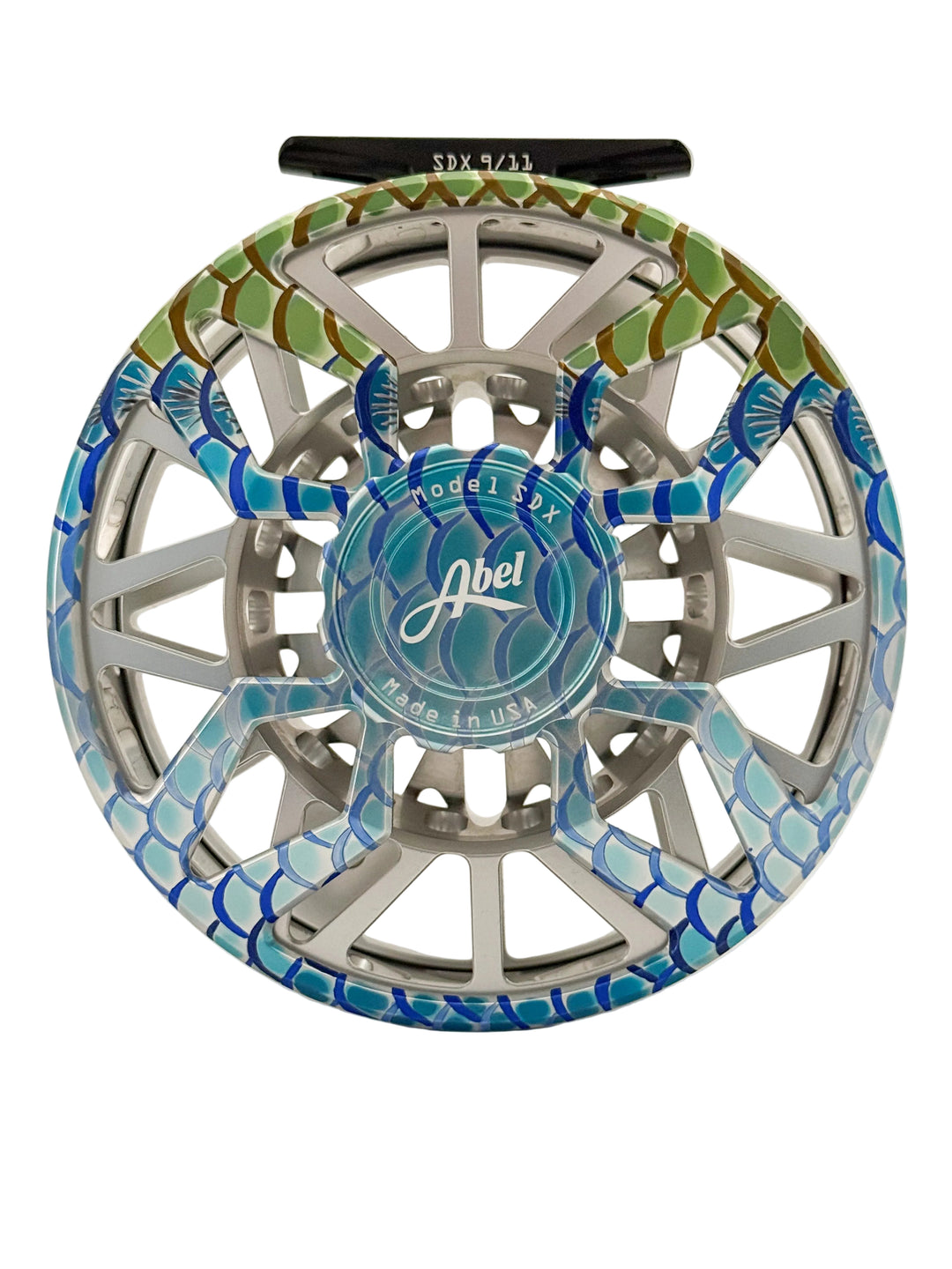 Abel SDX 9/11 - Ported Classic Tarpon w/ Classic Tarpon Drag Knob w/ Platinum Handle (NEW IN STOCK)