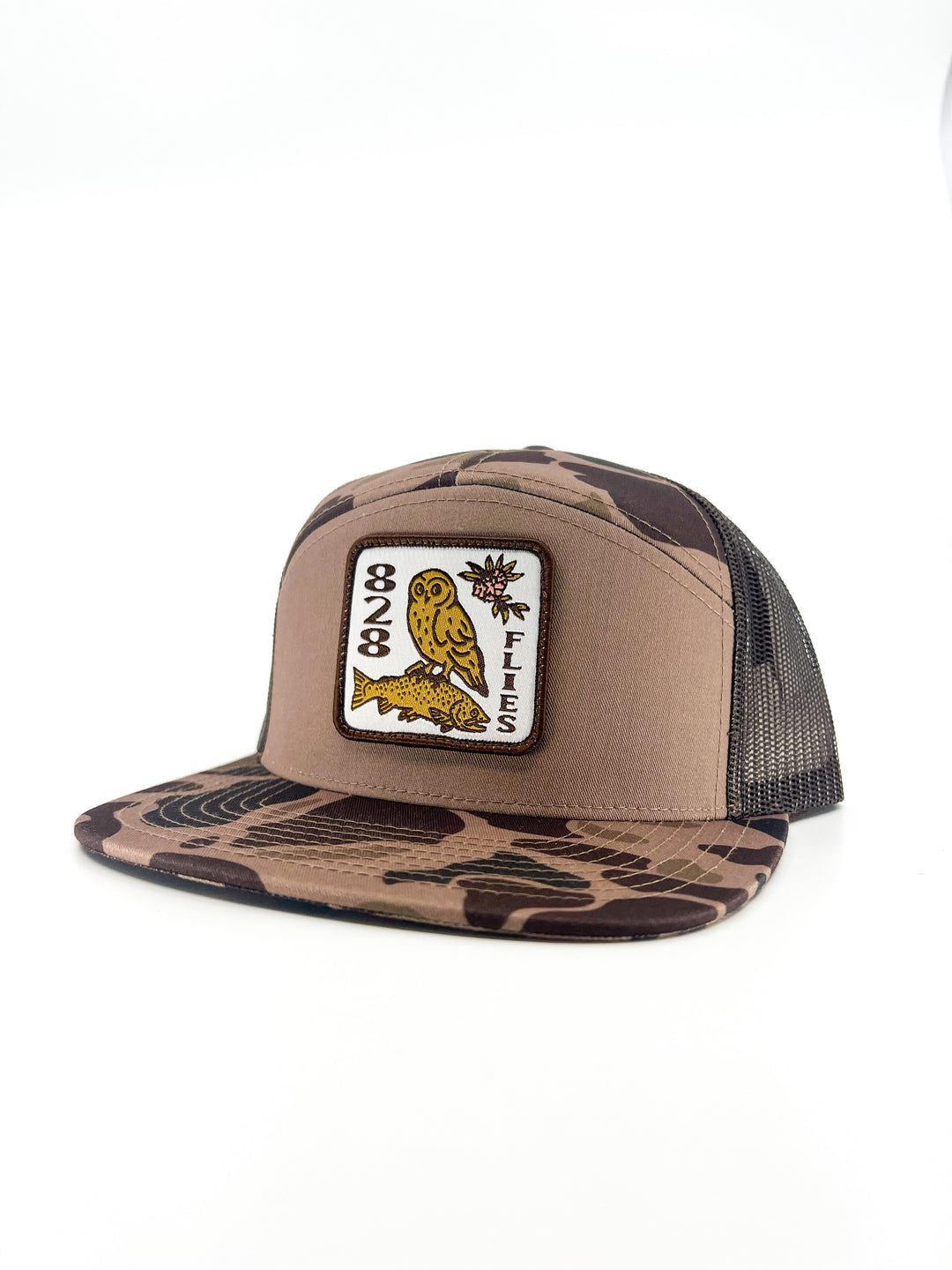 828 Trucker Hat - Fowl Hooked Duck Camo/Brown OSFM (NEW)