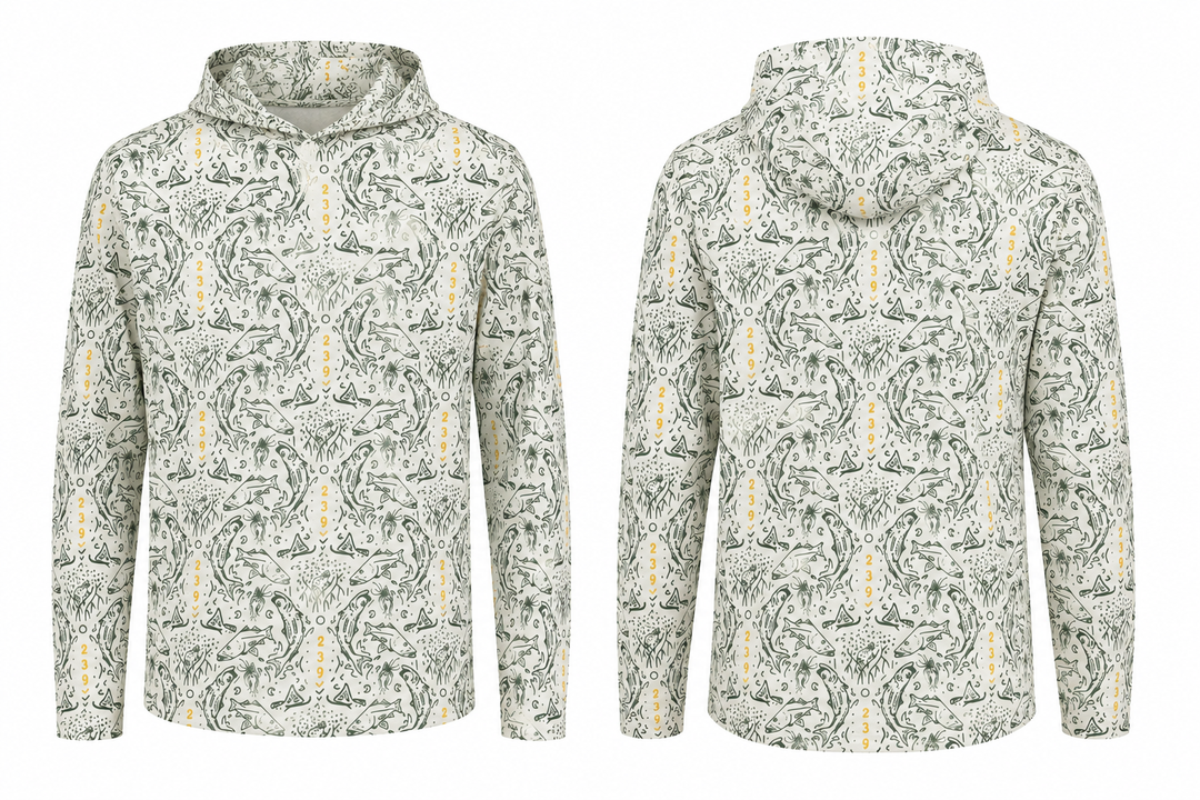 239Flies Technical Fishing Sun Hoody - Gold Chain Champ