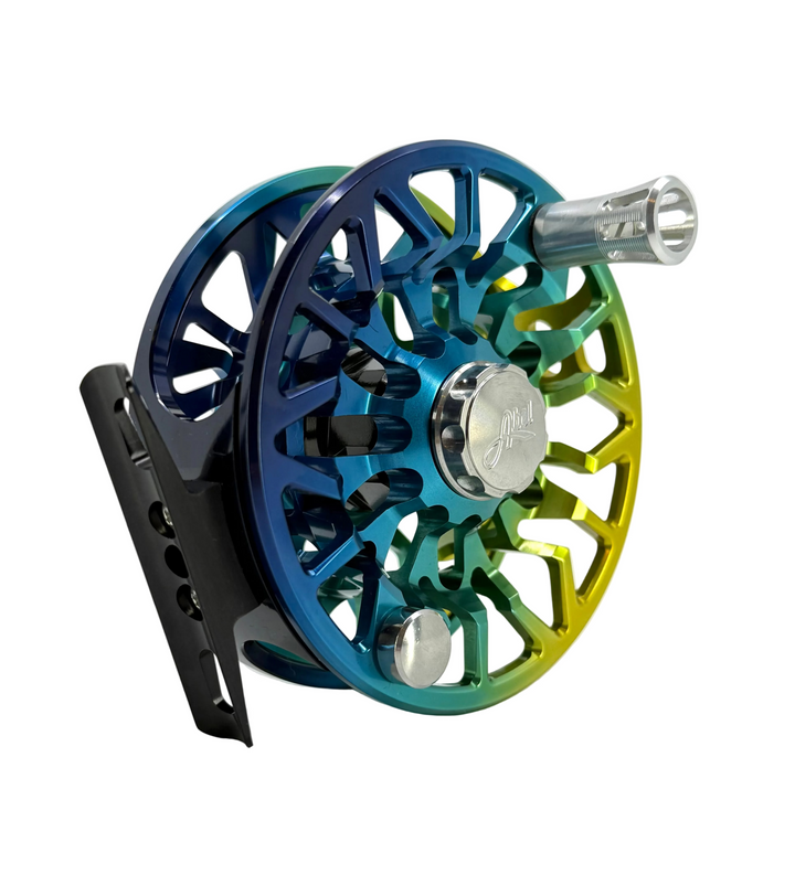 Abel SDS 7/8 Ported - Flats Fade w/ Flats Fade Drag Knob & Platinum Handle (IN STOCK)