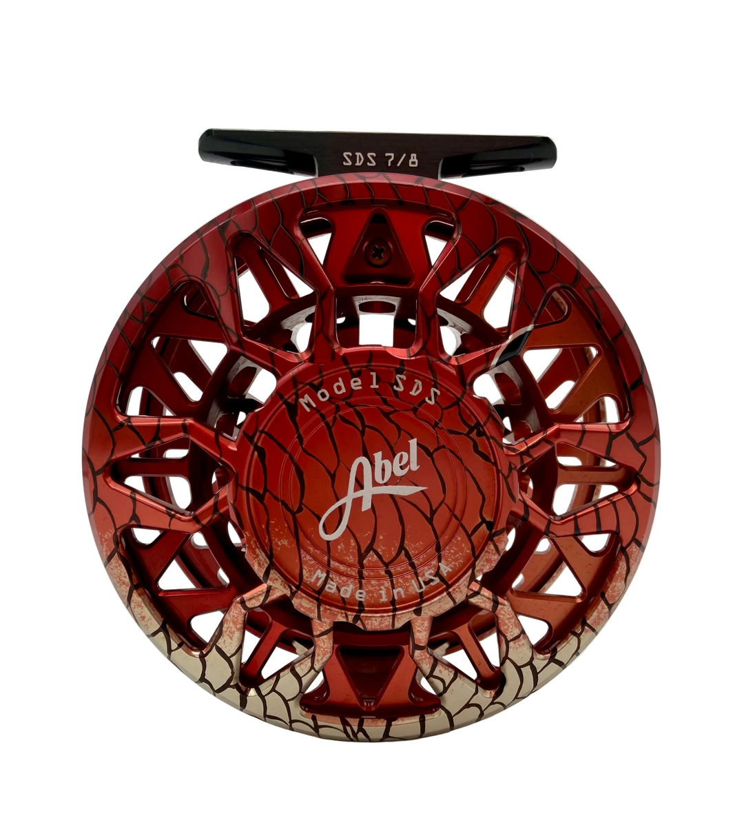 Abel Reels SDS 7/8 Ported- Redfish w/ Redfish Drag Knob & Ebony Handle (IN STOCK)