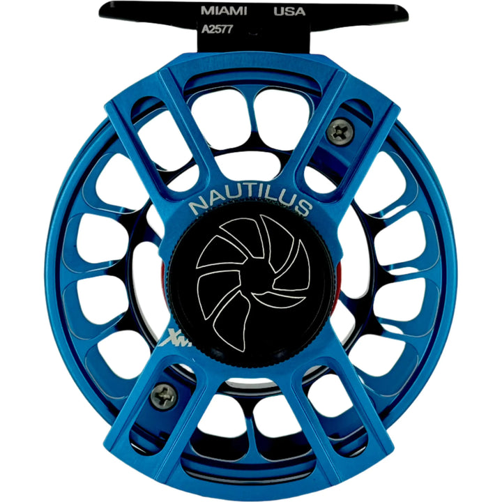 Nautilus XM 4/5, Fathom Blue w/Red Small Parts and Black Drag Knob (CUSTOM) (IN STOCK)