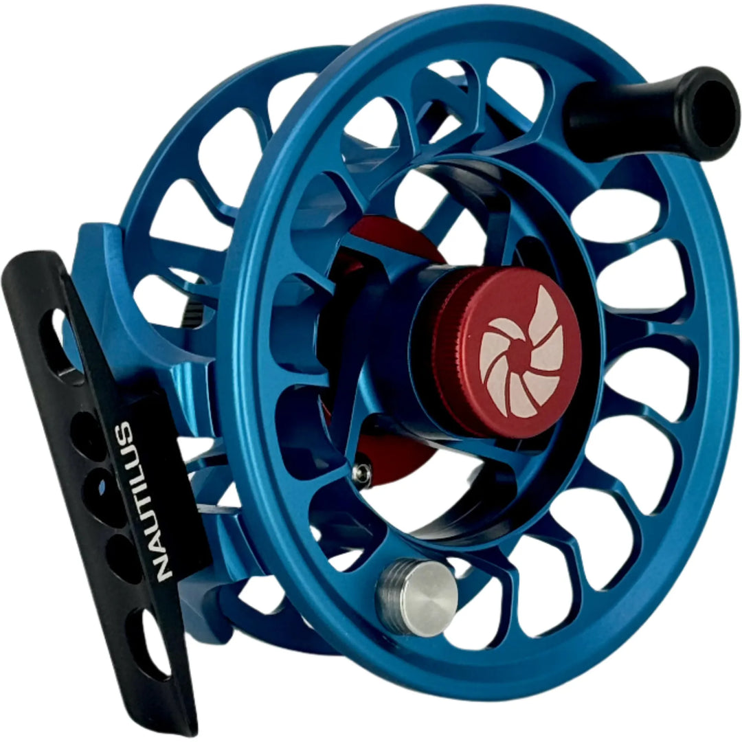 Nautilus XM 4/5, Fathom Blue w/Red Small Parts and Black Drag Knob (CUSTOM) (IN STOCK)