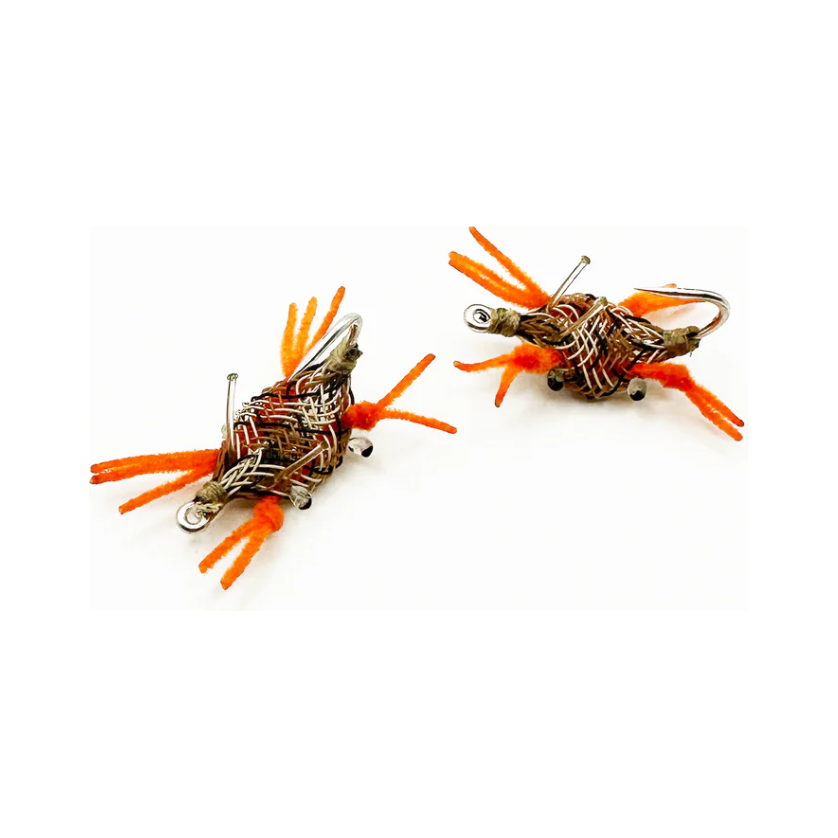 FlyMen Fishing Co. Alphlexo Crab - Mottled Tan w/Orange Legs
