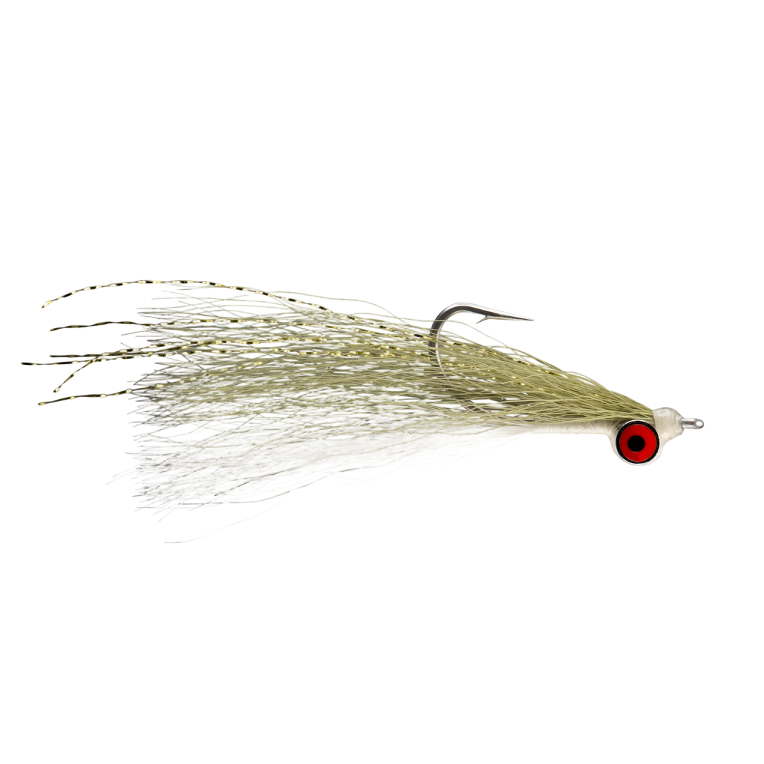Clouser Minnow - Olive/White #6
