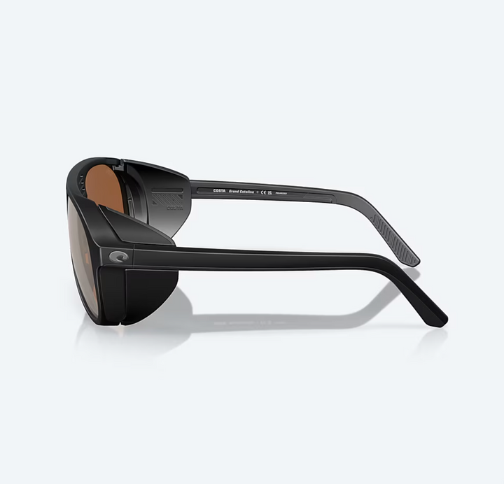 Costa - GRAND CATALINA, Matte Black, Copper Silver Mirror Polarized Glass (IN STOCK)