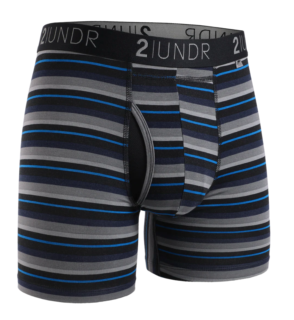2UNDR - Swing Shift Boxer Brief - Blue Stripe