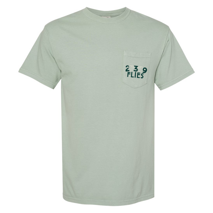 239 Flies X Bre Drake Tee - Stone Grey Tarpon